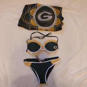 Green Bay Packers Bikini and cover up